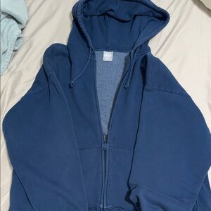 Aritzia Navy Blue Cozy Hoodie
